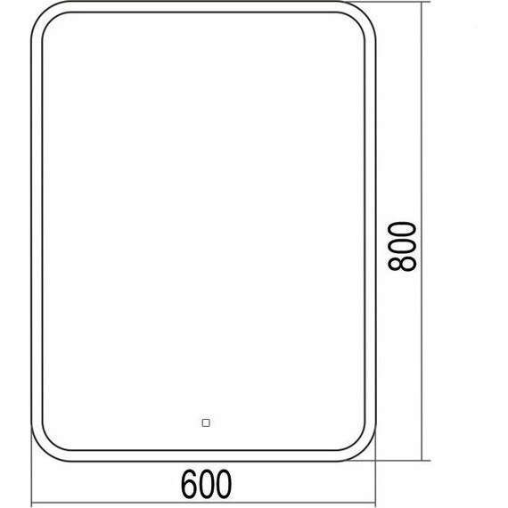 Зеркало Azario Стив 60 см LED-00002249 - фото 4