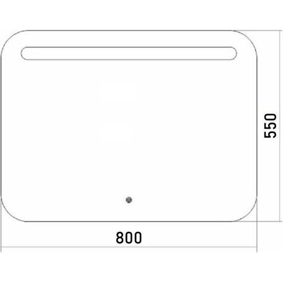 Зеркало Azario Веста-2 80 см LED-00002257 - фото 4
