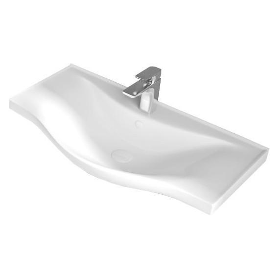 Тумба напольная с раковиной Стиль 80/2 см (раковина Basic) - фото 4