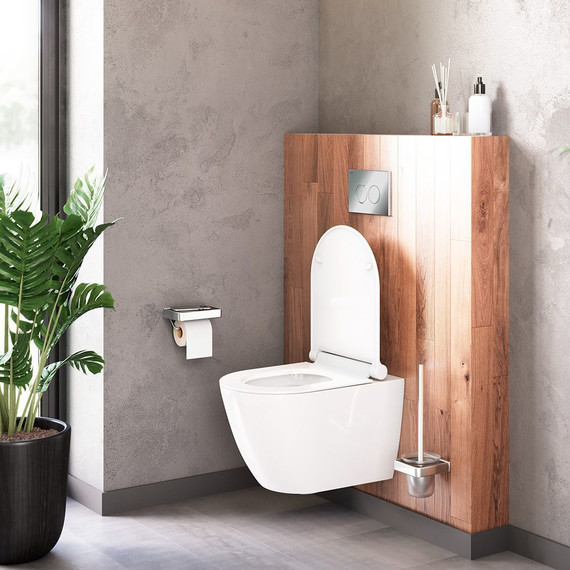 Унитаз подвесной безободковый Damixa Apollo DX22C1700SC с крышкой микролифт - фото 4