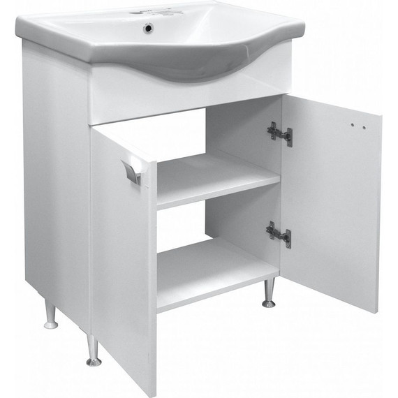 Тумба напольная с раковиной Стиль София 60 см (раковина Basic) - фото 2