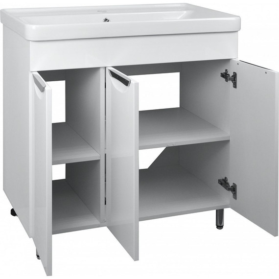 Тумба напольная с раковиной Стиль 80 см (раковина Monte) - фото 2