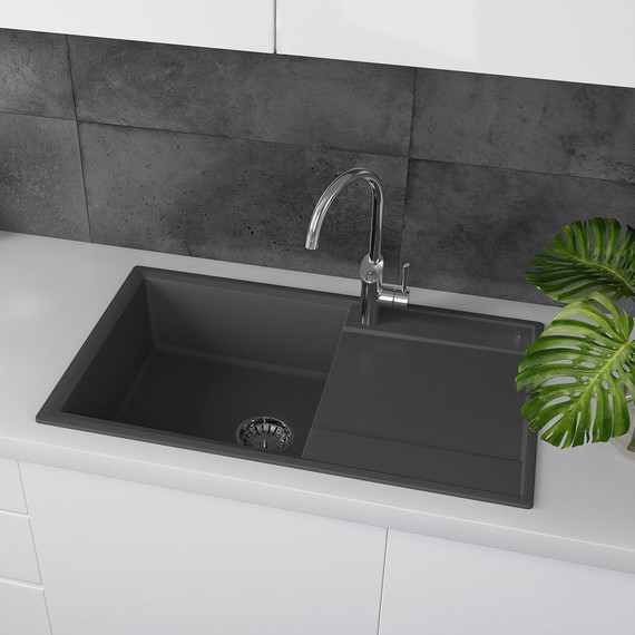 Кухонная мойка Lemark Imandra 840 9910035, серый шёлк, Цвет производителя: серый шёлк - фото 3