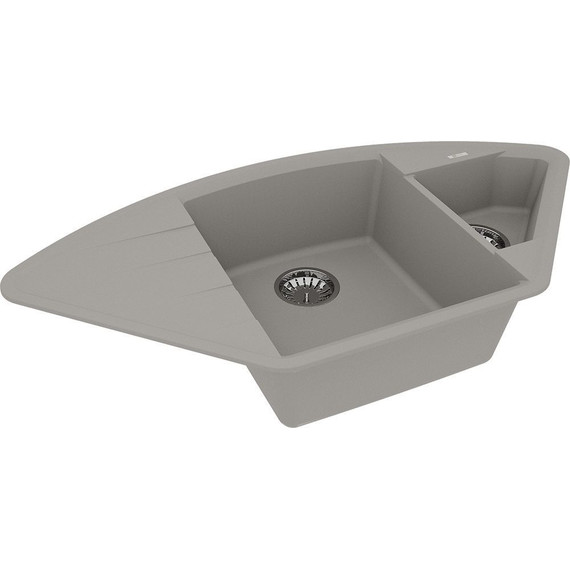 Кухонная мойка Lemark Irkana 980 9910045, грей, Цвет производителя: грей - фото 2