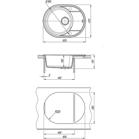 Кухонная мойка Lemark Lacha 620 9910054, шампань, Цвет производителя: шампань - фото 3