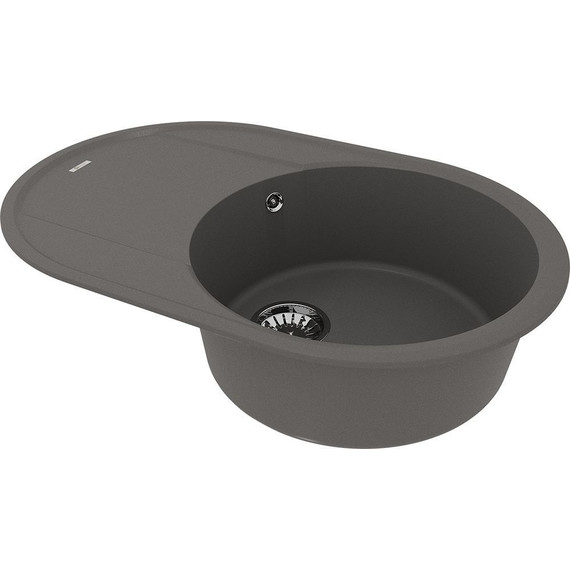 Кухонная мойка Lemark Lacha 760 9910059, серый шёлк, Цвет производителя: серый шёлк - фото 2