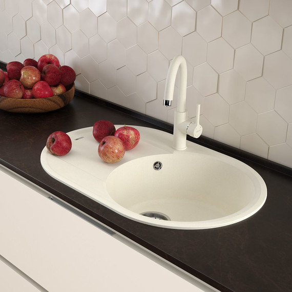 Кухонная мойка Lemark Lacha 760 9910058, жасмин, Цвет производителя: жасмин - фото 3