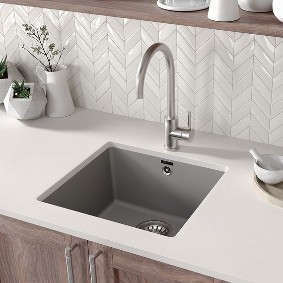 Кухонная мойка Lemark Sinara 440-U 9910069, грей, Цвет производителя: грей - фото 3