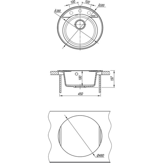 Кухонная мойка Lemark Sula 500 9910003, грей, Цвет производителя: грей - фото 3