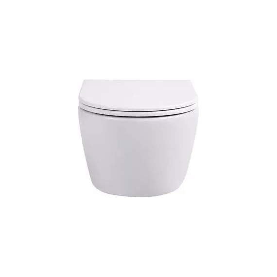 Инсталляция с подвесным унитазом комплект: Grohe Rapid SL 38772001 с подвесным безободковым унитазом Sintesi Dante SIN-TS-DNT-191 сиденье микролифт, крепление, кнопка смыва хром - фото 4