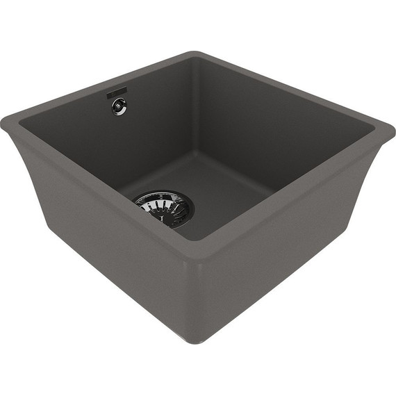 Кухонная мойка Lemark Sinara 400-U 9910065, серый шёлк, Цвет производителя: серый шёлк - фото 2