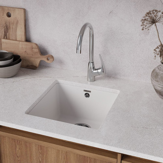 Кухонная мойка Lemark Sinara 400-U 9910064, жасмин, Цвет производителя: жасмин - фото 3