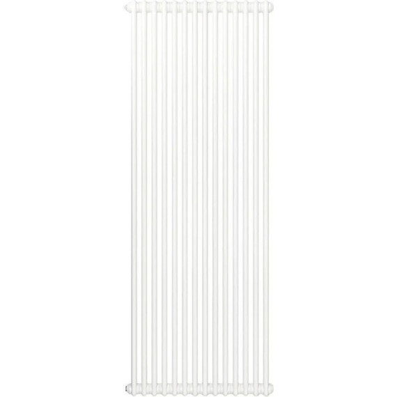 Вертикальный радиатор Zehnder Charleston 2180 670х1790 мм (14 секций) нижнее подключение, белый - фото 