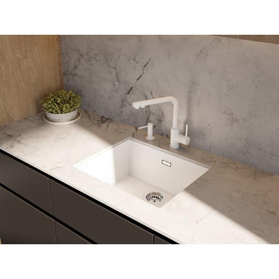 Кухонная мойка Omoikiri Yamakawa 55T-U/I WH 4993431, белый, Цвет производителя: белый - фото 2