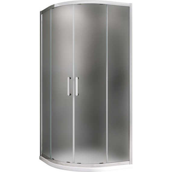 Душевое ограждение Abber Schwarzer Diamant 90x90 см AG01090M, хром/матовое - фото 