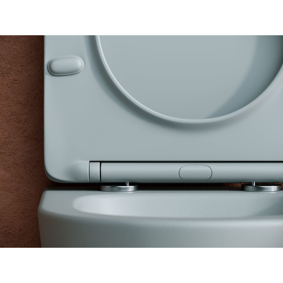 Унитаз подвесной Ceramicanova Balearica Rimless CN6000MH с тонкой крышкой микролифт, антрацит матовый, Цвет производителя: серый - фото, картинка 7 Унитаз подвесной Ceramicanova Balearica Rimless CN6000MH с тонкой крышкой микролифт, антрацит матовый, Цвет производителя: серый - фото 7