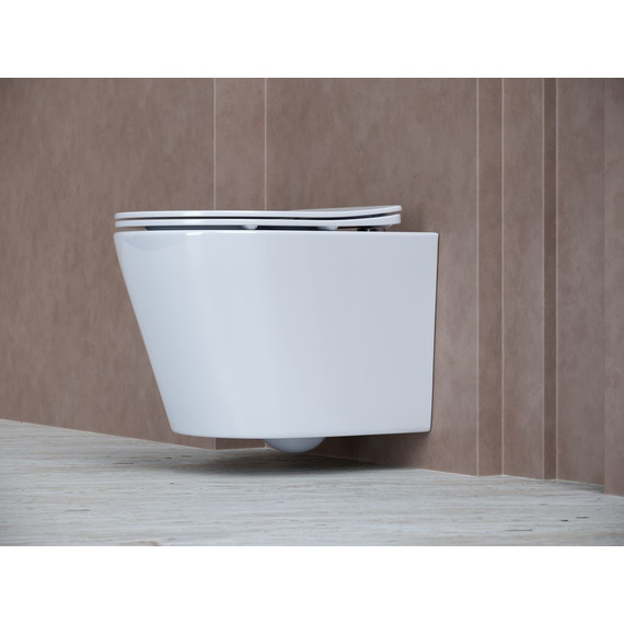 Унитаз подвесной Ceramicanova Balearica Rimless CN6000 с тонкой крышкой микролифт, Цвет производителя: белый - фото, картинка 3 Унитаз подвесной Ceramicanova Balearica Rimless CN6000 с тонкой крышкой микролифт, Цвет производителя: белый - фото 3