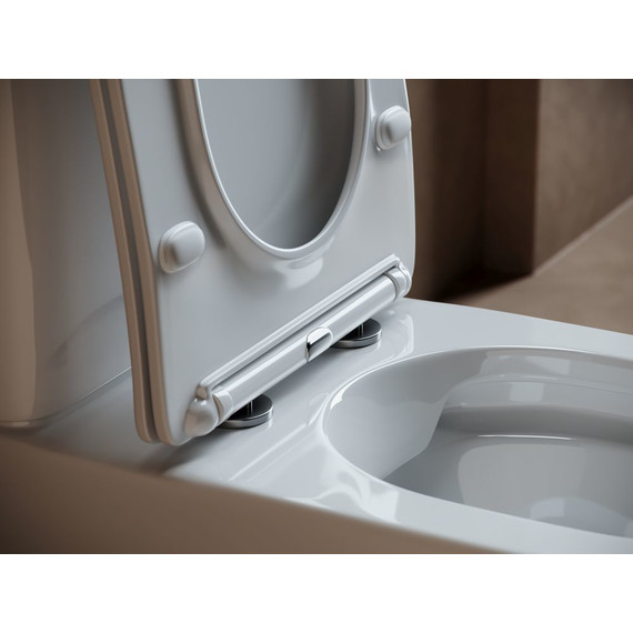 Унитаз-компакт Ceramicanova Fortuna Rimless CN9001 с тонкой крышкой микролифт - фото 6