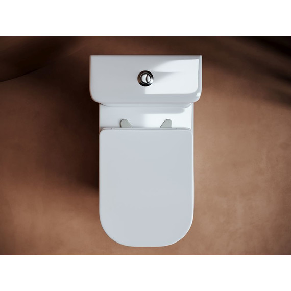 Унитаз-компакт Ceramicanova Alfa Rimless CN9002 с тонкой крышкой микролифт - фото 4