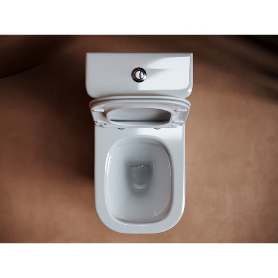 Унитаз-компакт Ceramicanova Alfa Rimless CN9002 с тонкой крышкой микролифт - фото 5