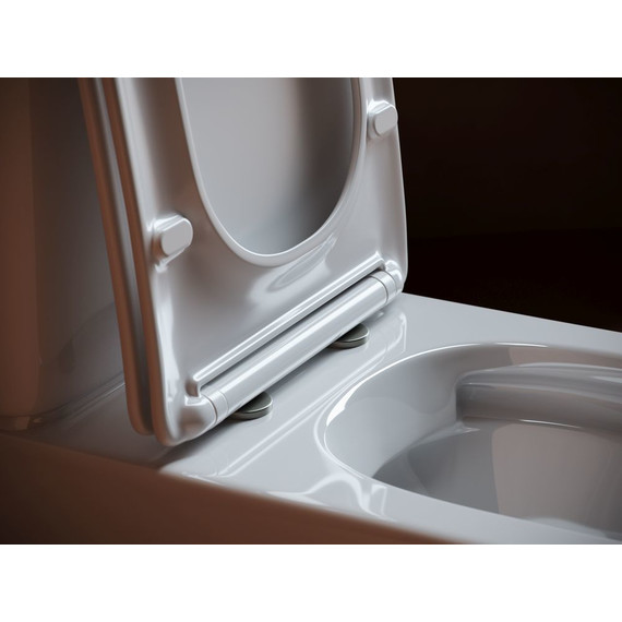 Унитаз-компакт Ceramicanova Alfa Rimless CN9002 с тонкой крышкой микролифт - фото 6