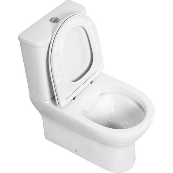 Унитаз-компакт безободковый BelBagno Energia BB8134CPR/SC с крышкой микролифт - фото, картинка 3 Унитаз-компакт безободковый BelBagno Energia BB8134CPR/SC с крышкой микролифт - фото 3