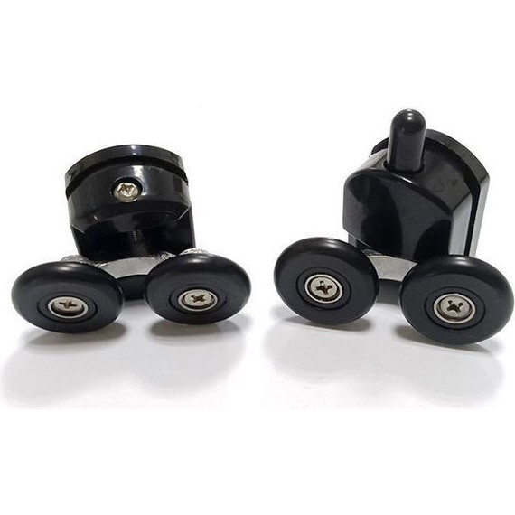 Душевое ограждение Abber Schwarzer Diamant 110x90 см AG01119B, чёрный/прозрачное - фото 4