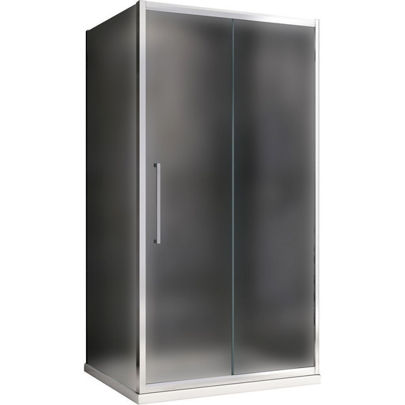 Душевое ограждение Abber Schwarzer Diamant 120x80 см AG30120MH-S80M, хром/матовое - фото 
