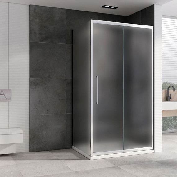 Душевое ограждение Abber Schwarzer Diamant 130x70 см AG30130MH-S70M, хром/матовое - фото 2