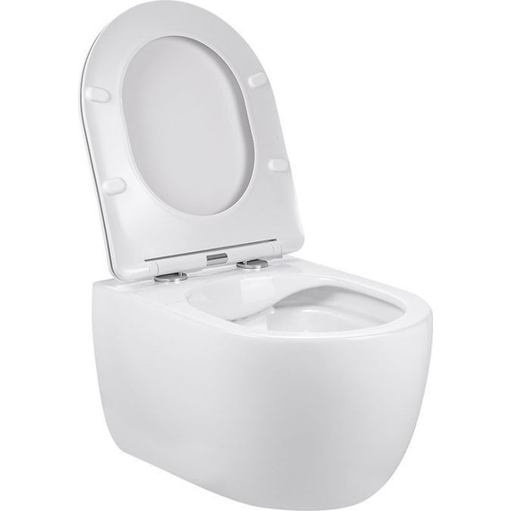 Унитаз подвесной безободковый Vincea Evo VT1-34S с крышкой микролифт - фото, картинка 5 Унитаз подвесной безободковый Vincea Evo VT1-34S с крышкой микролифт - фото 5