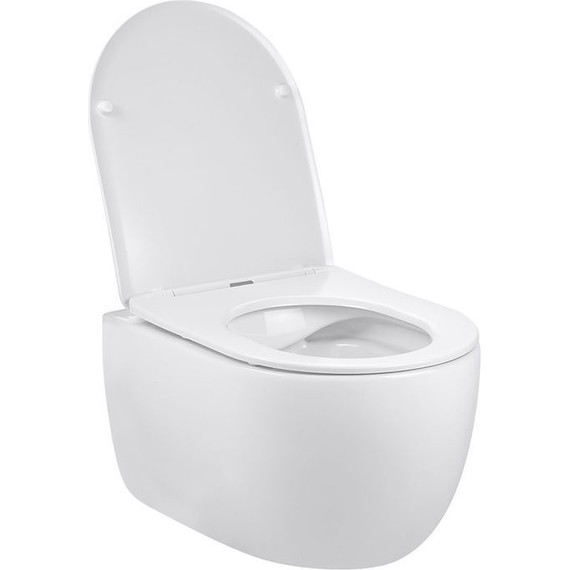 Унитаз подвесной безободковый Vincea Evo VT1-34S с крышкой микролифт - фото, картинка 6 Унитаз подвесной безободковый Vincea Evo VT1-34S с крышкой микролифт - фото 6