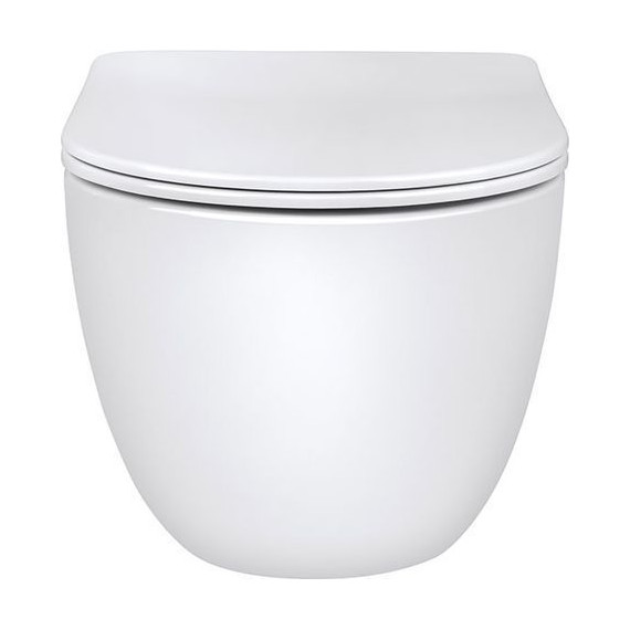 Унитаз подвесной безободковый Vincea Evo VT1-34 с крышкой микролифт, Цвет производителя: белый - фото 3