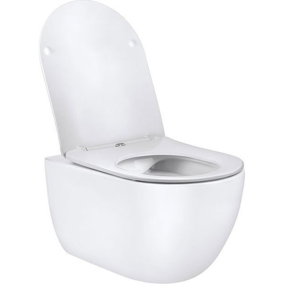 Унитаз подвесной безободковый Vincea Evo VT1-34 с крышкой микролифт, Цвет производителя: белый - фото 4