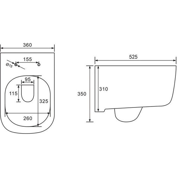 Унитаз подвесной безободковый Vincea Form VT1-35 с крышкой микролифт - фото 12