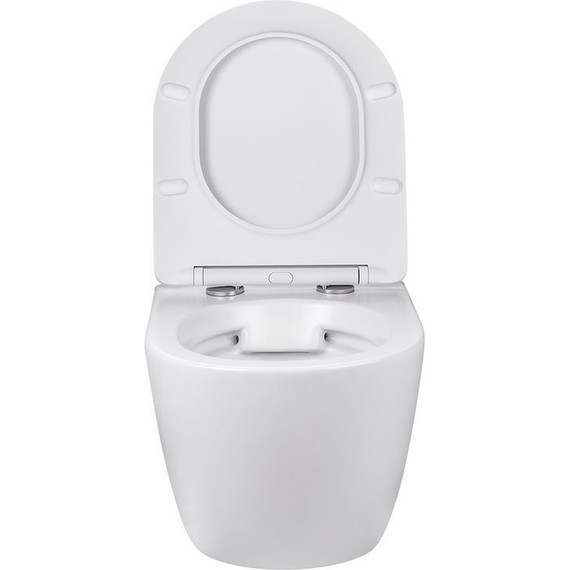 Унитаз подвесной безободковый Vincea Globo VT1-14S с крышкой микролифт, Цвет производителя: белый - фото, картинка 6 Унитаз подвесной безободковый Vincea Globo VT1-14S с крышкой микролифт, Цвет производителя: белый - фото 6