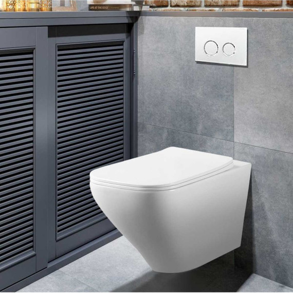 Унитаз подвесной безободковый Vincea Neo VT1-22 с крышкой микролифт - фото 2