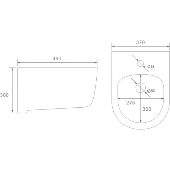 Биде подвесное Vincea Evo VB1-34S - фото 6