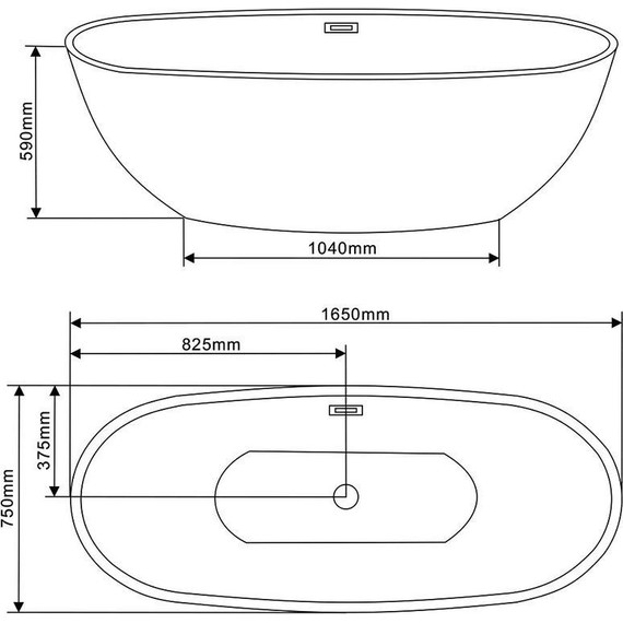 Ванна отдельностоящая Vincea 165x75 см VBT-509 - фото 4
