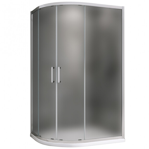 Душевое ограждение Abber Schwarzer Diamant 120x90 см AG01129M, хром/матовое - фото 