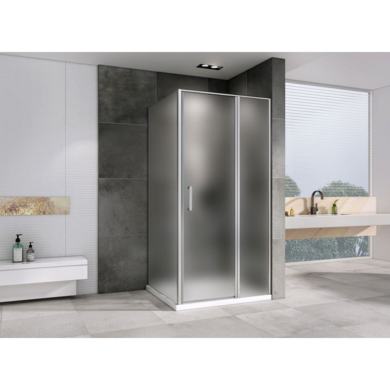 Душевое ограждение Abber Sonnenstrand 100x80 см AG04100MS-S80M, хром/матовое - фото 2