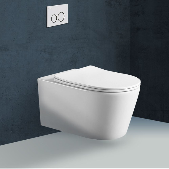 Унитаз подвесной безободковый Vincea Cute VT1-24 с крышкой микролифт - фото 2