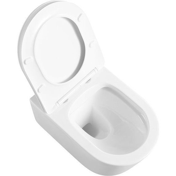 Унитаз подвесной безободковый Vincea Cute VT1-24 с крышкой микролифт - фото 5