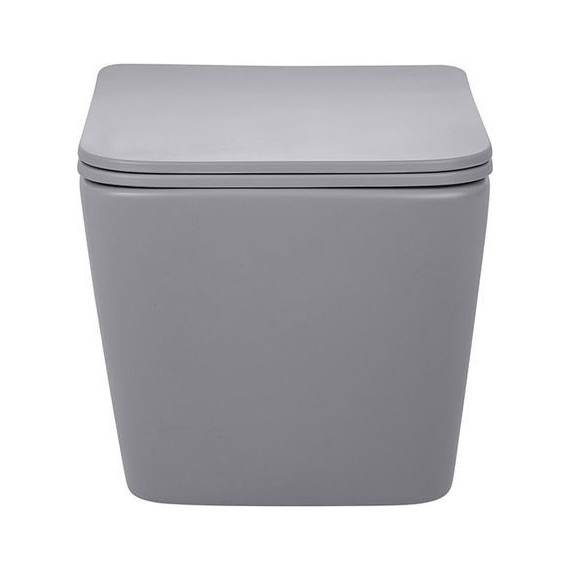 Унитаз подвесной безободковый Vincea Q-Line VT1-12MG с крышкой микролифт, серый матовый, Цвет производителя: серый - фото 3