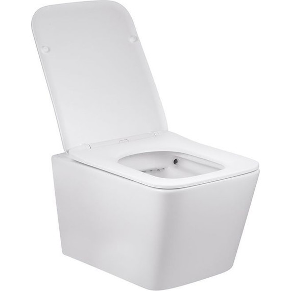 Унитаз подвесной безободковый Vincea Q-Line VT1-12 с крышкой микролифт, Цвет производителя: белый - фото 4