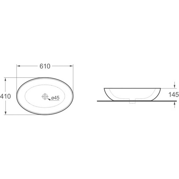 Раковина-чаша Vincea 61 см VBS-115 - фото 2