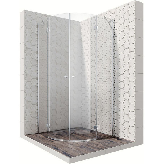 Душевое ограждение Ambassador Diamond 100x100 см 12011102, хром/прозрачное - фото 