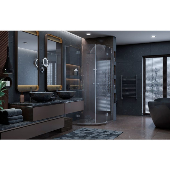 Душевое ограждение Ambassador Diamond 100x100 см 12011102, хром/прозрачное - фото 2