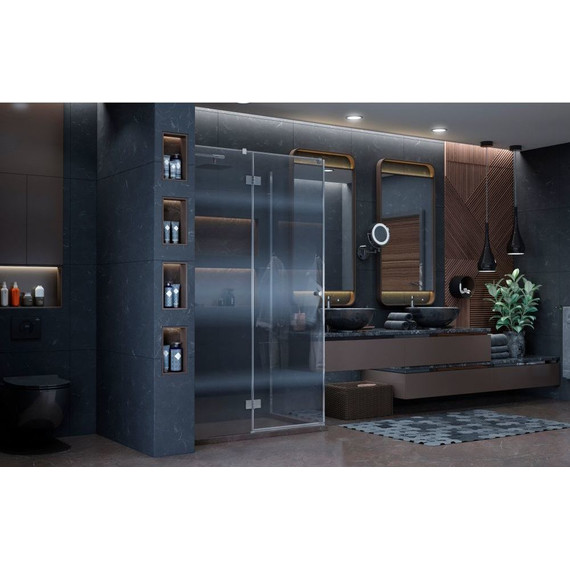 Душевое ограждение Ambassador Diamond 120x80 см 12011104L L, хром/прозрачное - фото 4