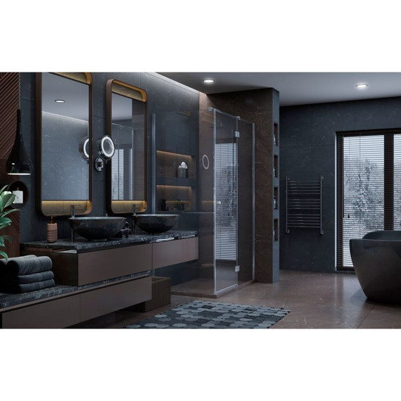 Душевое ограждение Ambassador Diamond 120x80 см 12011104R R, хром/прозрачное - фото 2