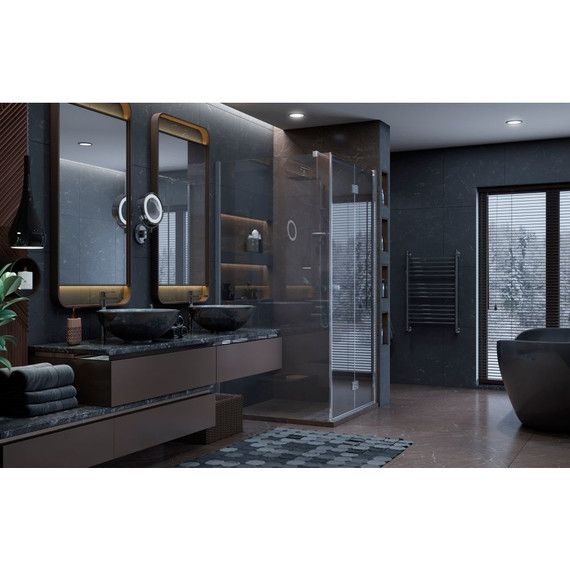 Душевое ограждение Ambassador Diamond 100x100 см 12011106R R, хром/прозрачное - фото 2